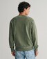 Gant Sunfaded Crew Neck Sweat Subtle Logo Embroidery Pullover Pine Green
