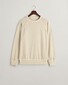 Gant Sunfaded Crew Neck Sweat Subtle Logo Embroidery Pullover Silky Beige