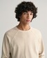 Gant Sunfaded Crew Neck Sweat Subtle Logo Embroidery Pullover Silky Beige