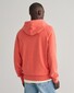Gant Sunfaded Drawcord Hoodie Subtle Logo Embroidery Pullover Burnt Orange