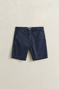 Gant Sunfaded Flat-Front Chino Shorts Bermuda Avond Blauw