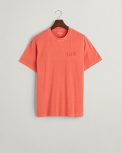 Gant Sunfaded Graphic Logo Short Sleeve T-Shirt Burnt Orange