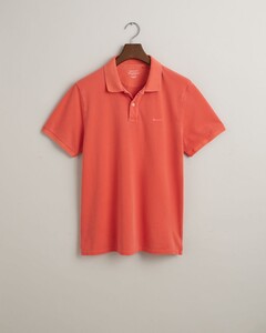 Gant Sunfaded Pique Short Sleeve Rugger Poloshirt Burnt Orange