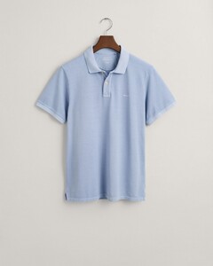 Gant Sunfaded Pique Short Sleeve Rugger Poloshirt Dove Blue