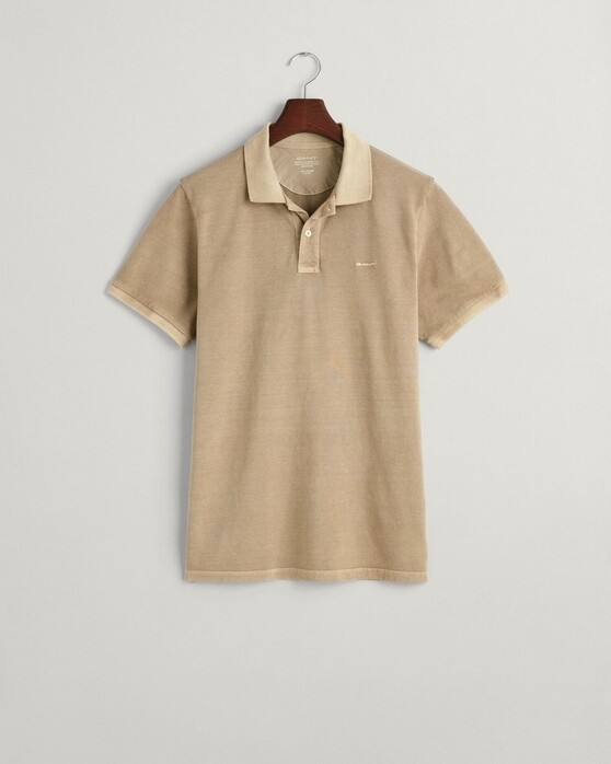 Gant Sunfaded Pique Short Sleeve Rugger Poloshirt Dried Khaki