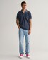 Gant Sunfaded Pique Short Sleeve Rugger Poloshirt Evening Blue