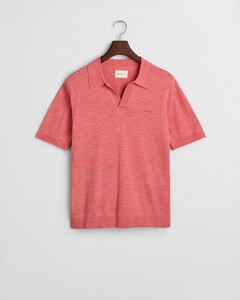 Gant Sunfaded Short Sleeve No Buttons Collar Polo Watermeloen Rood