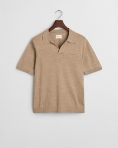 Gant Sunfaded Short Sleeve No Buttons Collar Polo Zand