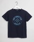 Gant Sunset Club Short Sleeve T-Shirt Avond Blauw