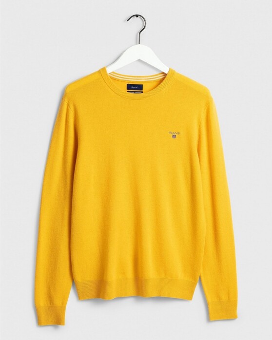 Gant Super Fine Lambswool Pullover Ivy Gold