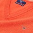Gant Super Fine Lambswool V-Neck Pullover Pumpkin Orange Melange