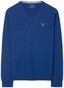 Gant Super Fine Lambswool V-Neck Pullover Yale Blue