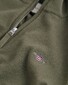 Gant Superfijne Lamswol Half-Zip Trui Juniper Green