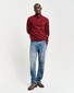 Gant Superfijne Lamswol Half-Zip Trui Plumped Red