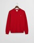 Gant Superfijne Lamswol Ronde Hals Trui Bright Red