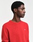 Gant Superfijne Lamswol Ronde Hals Trui Bright Red