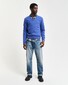 Gant Superfijne Lamswol V-Hals Trui Rich Blue