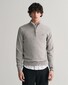 Gant Superfine Lambswool Half-Zip Pullover Grey Melange