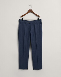 Gant Tapered Herringbone Broek Marine