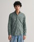 Gant Tartan Check Flannel Button Down Shirt Forest Green