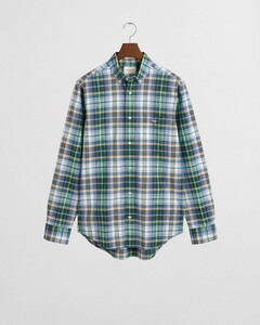 Gant Tartan Check Poplin Overhemd Deep Forest Green