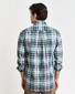 Gant Tartan Check Poplin Overhemd Deep Forest Green