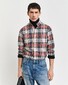 Gant Tartan Check Poplin Overhemd Ruby Red