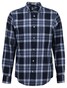 Gant Tartan Melange Check Flanel Overhemd Avond Blauw