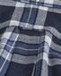 Gant Tartan Melange Check Flanel Overhemd Avond Blauw