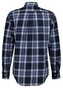 Gant Tartan Melange Check Flanel Overhemd Avond Blauw