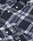 Gant Tartan Melange Check Flanel Overhemd Avond Blauw