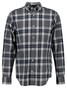 Gant Tartan Melange Check Flanel Overhemd Dark Grey Melange