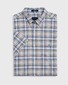 Gant Tech Broadcloth Check Short Sleeve Overhemd Zand