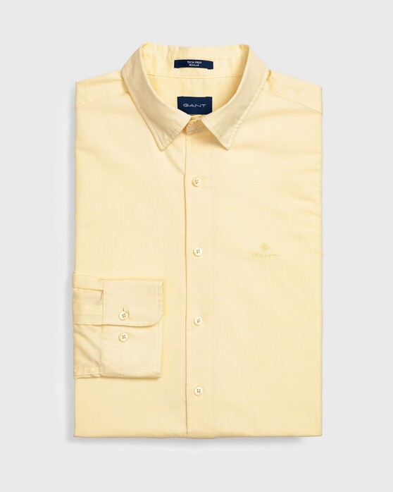 Gant Tech Prep Oxford Plain Overhemd Lemon