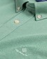 Gant Tech Prep Piqué Shirt Overhemd Bladgroen