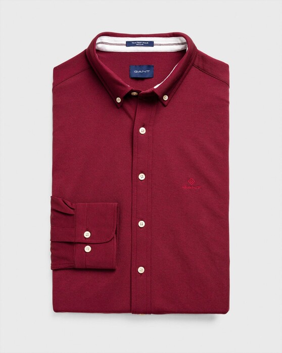 Gant Tech Prep Piqué Shirt Port Red