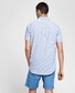 Gant Tech Prep Seersucker Stripe Short Sleeve Overhemd Poseidon Blue