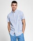 Gant Tech Prep Seersucker Stripe Short Sleeve Shirt Poseidon Blue