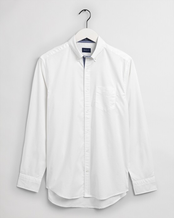 Gant Tech Prep Stretch Oxford Button Down Shirt White