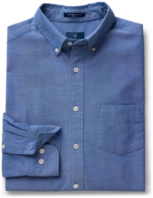 Gant Tech Prep Uni Overhemd Yale Blue
