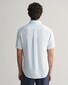 Gant Textured Cotton Linen Short Sleeve Overhemd Fresh Blue