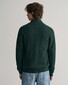 Gant Textured Organic Cotton Zip Cardigan Vest Groen