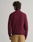 Gant Textured Organic Cotton Zip Cardigan Vest Red Shadow
