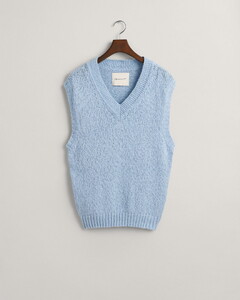 Gant Textured Relaxed Cotton Slub Slip-Over Fresh Blue