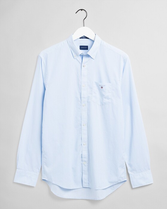Gant The Broadcloth Banker Stripe Overhemd Capri Blue