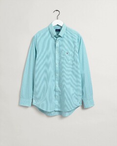 Gant The Broadcloth Banker Stripe Shirt Aqua Green