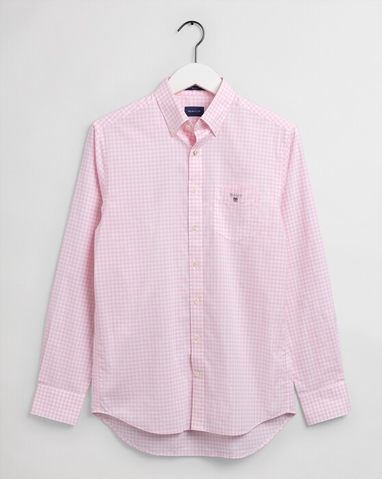 Gant The Broadcloth Gingham Overhemd California Pink