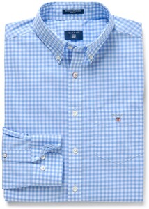 Gant The Broadcloth Gingham Shirt Capri Blue