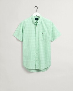 Gant The Broadcloth Gingham Short Sleeve Overhemd Absinthe Green