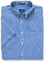 Gant The Broadcloth Gingham Short Sleeve Shirt Yale Blue